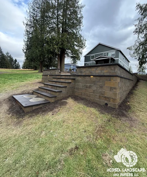Multi-Tiered Patio, Fire Pit & Integrated Outdoor Living Design in Bothell 